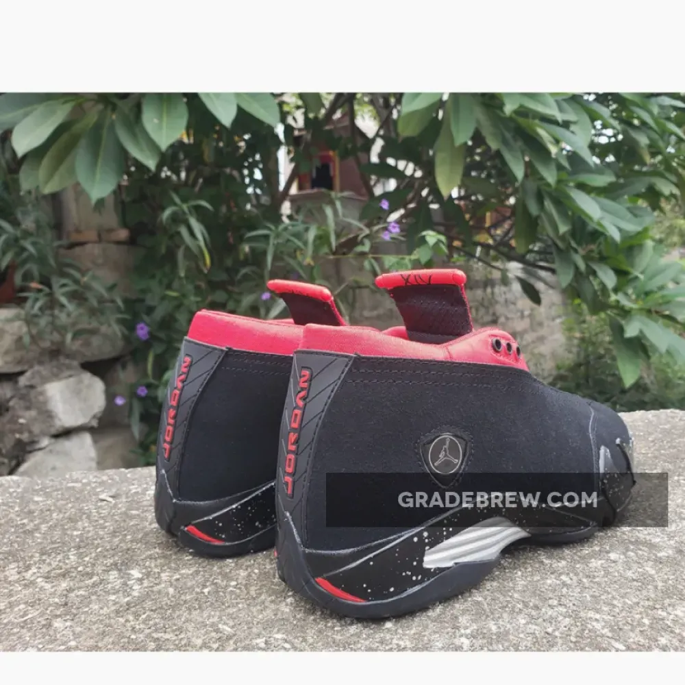 Air Jordan 14 Low Red Lipstick Black/Gym Red/Metallic Silver DH4121-006