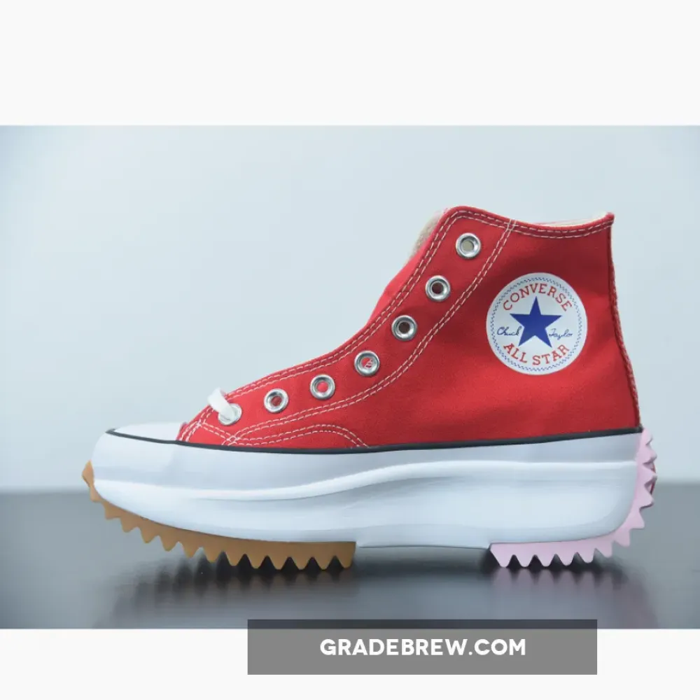 Converse Run Star Hike Hi University Red Peony Pink 167107C
