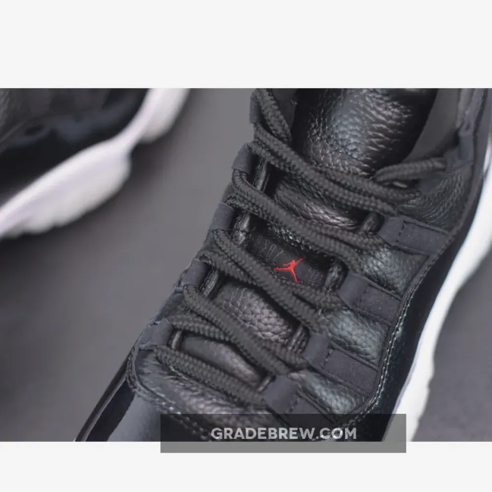 Air Jordan 11 Retro 72-10 White/Black/Gym Red 378037-002