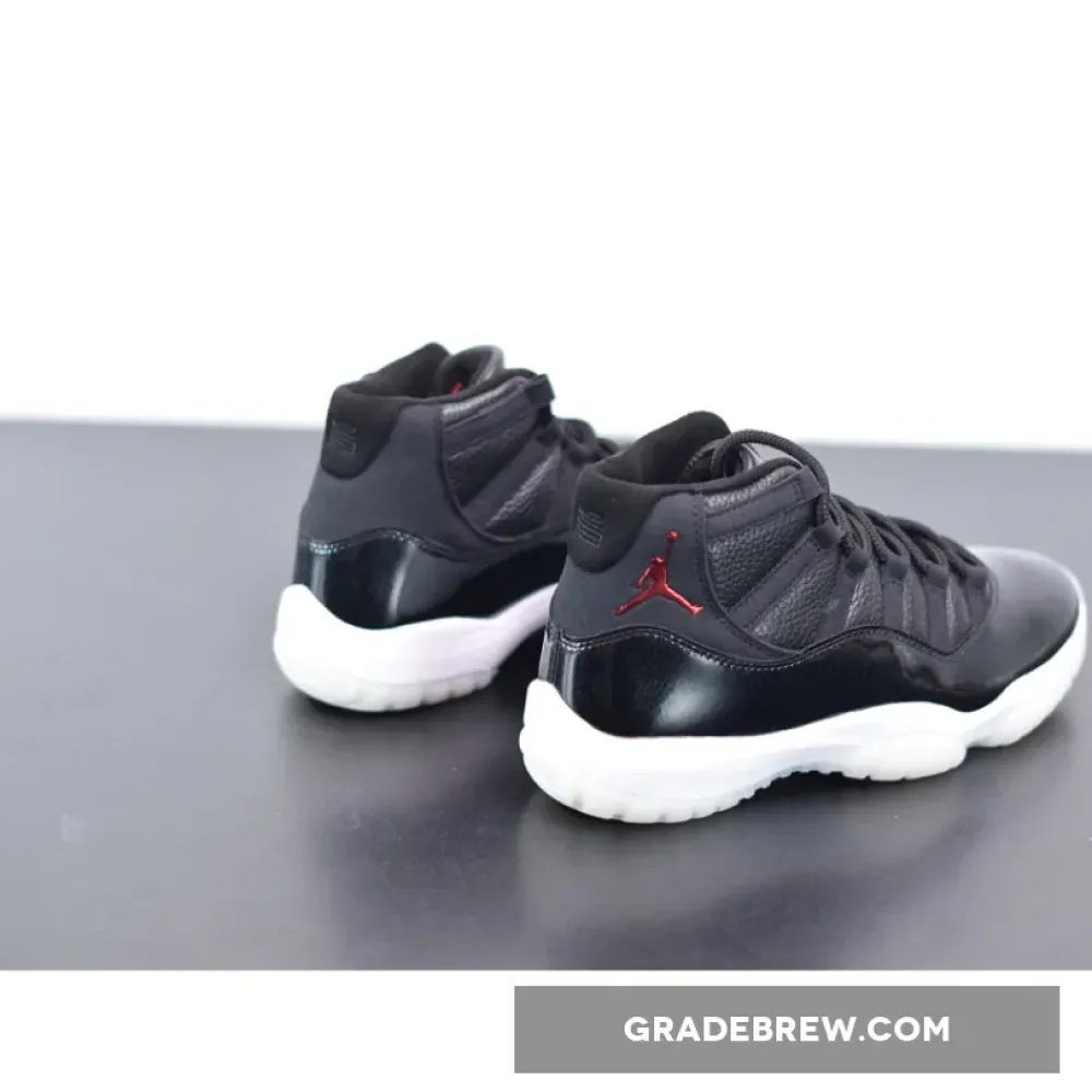 Air Jordan 11 Retro 72-10 White/Black/Gym Red 378037-002