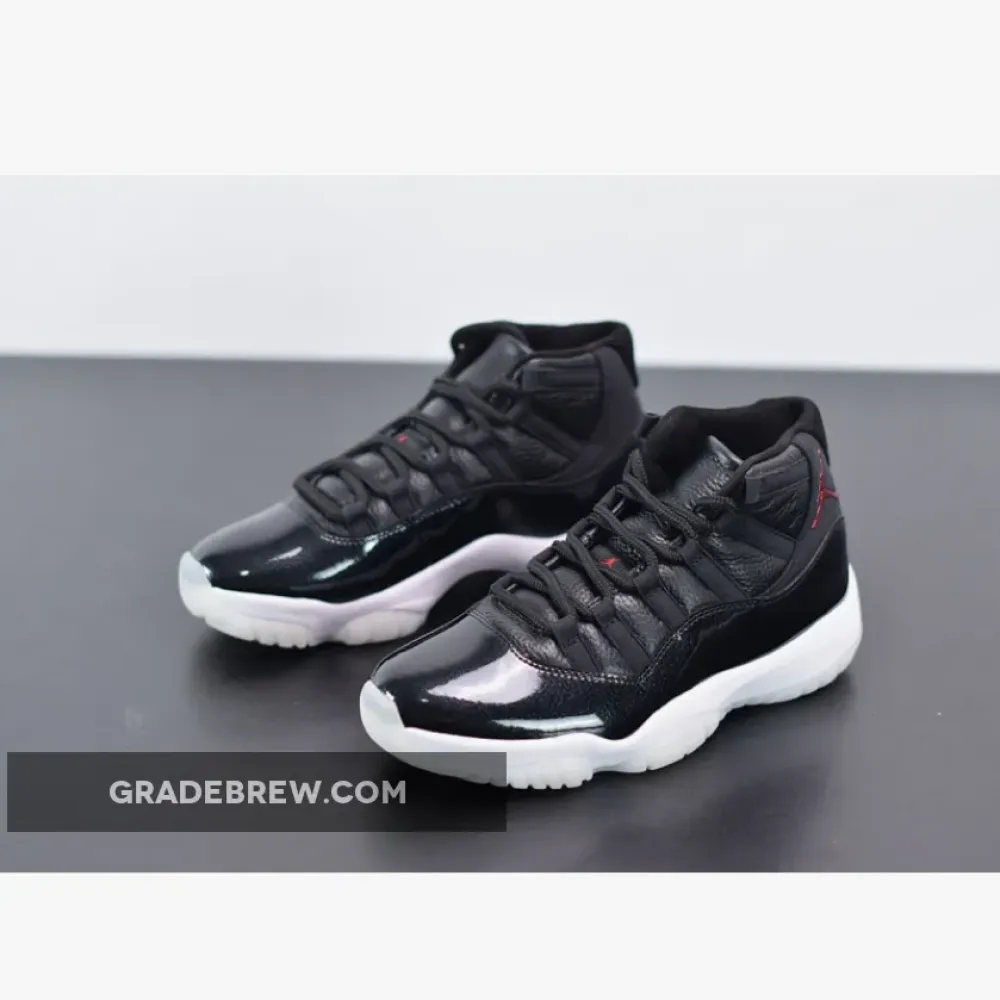 Air Jordan 11 Retro 72-10 White/Black/Gym Red 378037-002