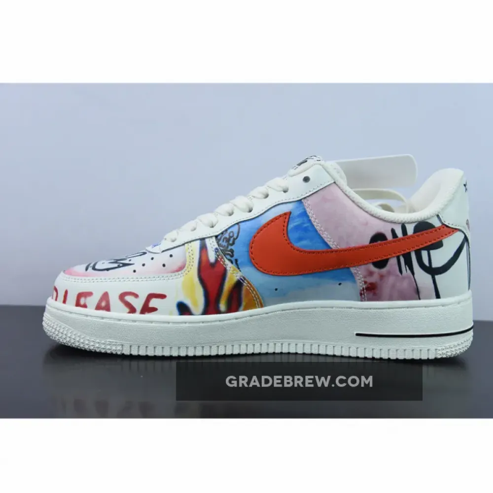 Nike Air Force 1 Low Mase White/Orange/Pink