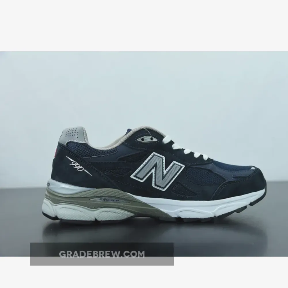 New Balance 990v3 Navy White Grey/Black/White M990NB3