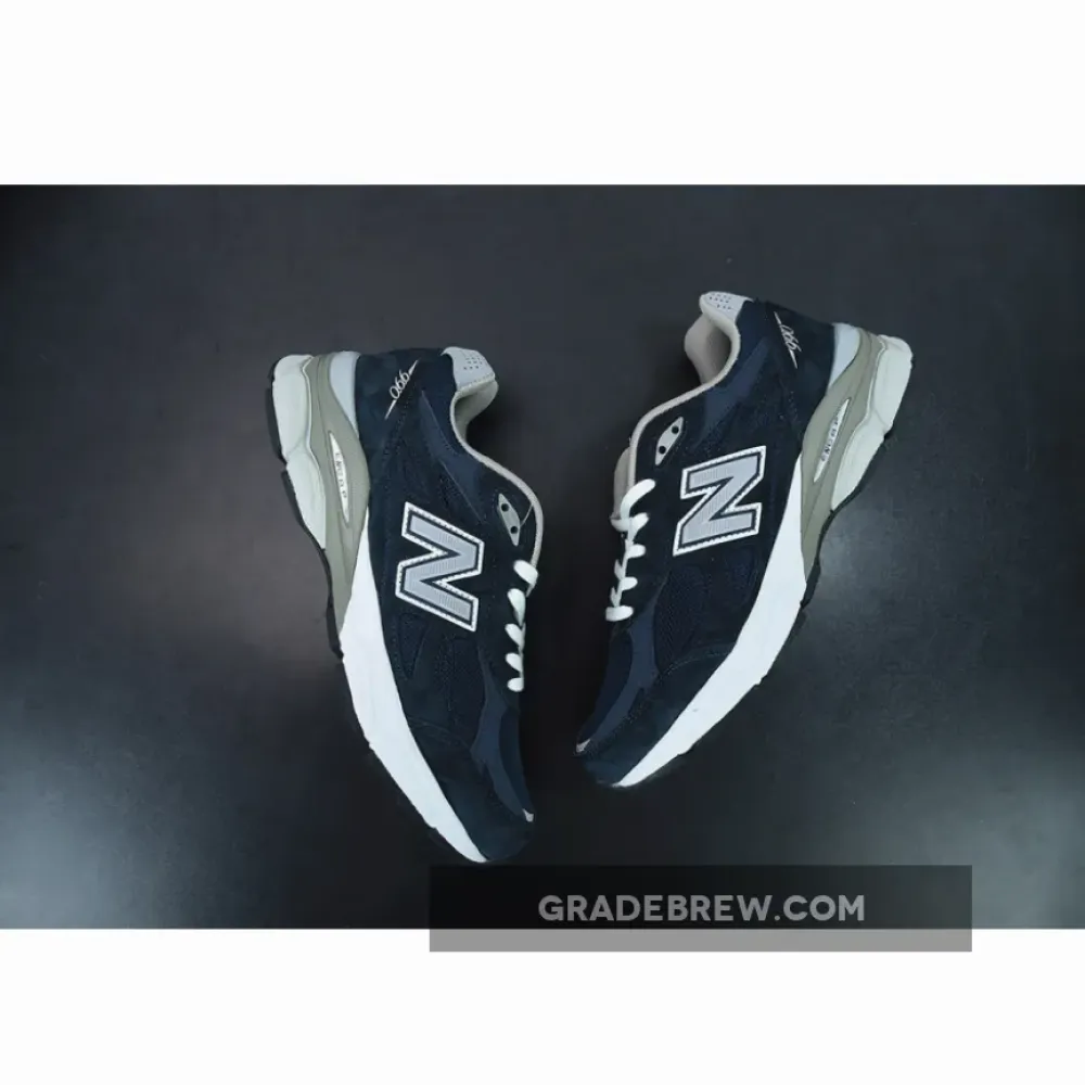 New Balance 990v3 Navy White Grey/Black/White M990NB3
