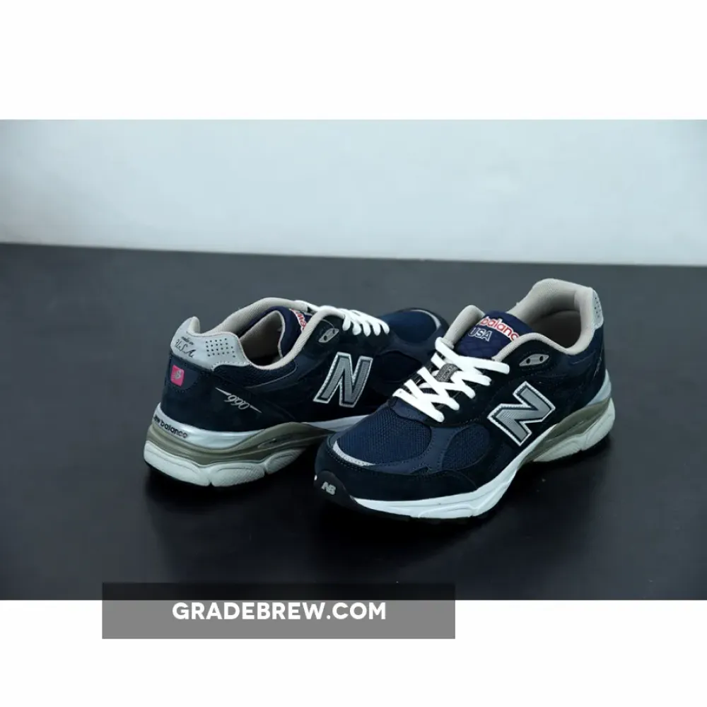 New Balance 990v3 Navy White Grey/Black/White M990NB3