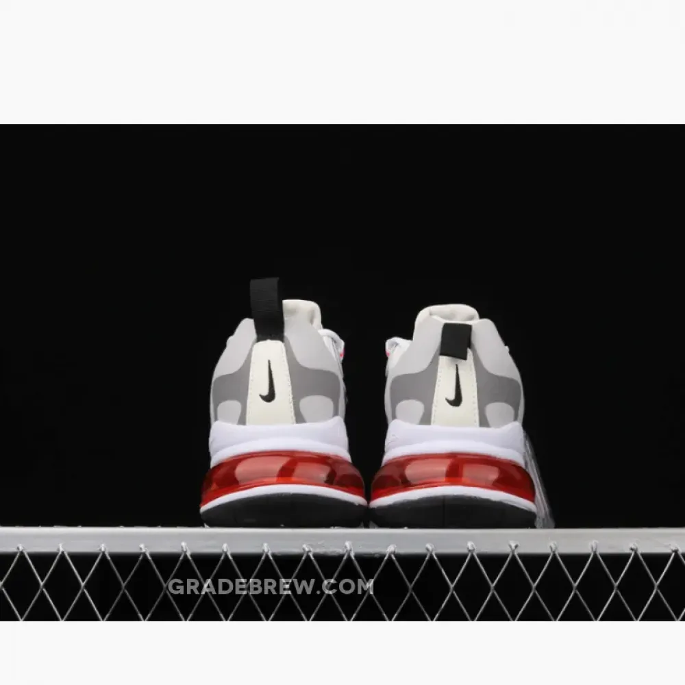 Nike Air Max 270 React White Crimson Black  CT1280-100