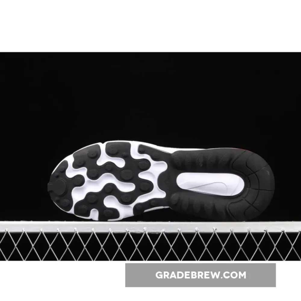 Nike Air Max 270 React White Crimson Black  CT1280-100