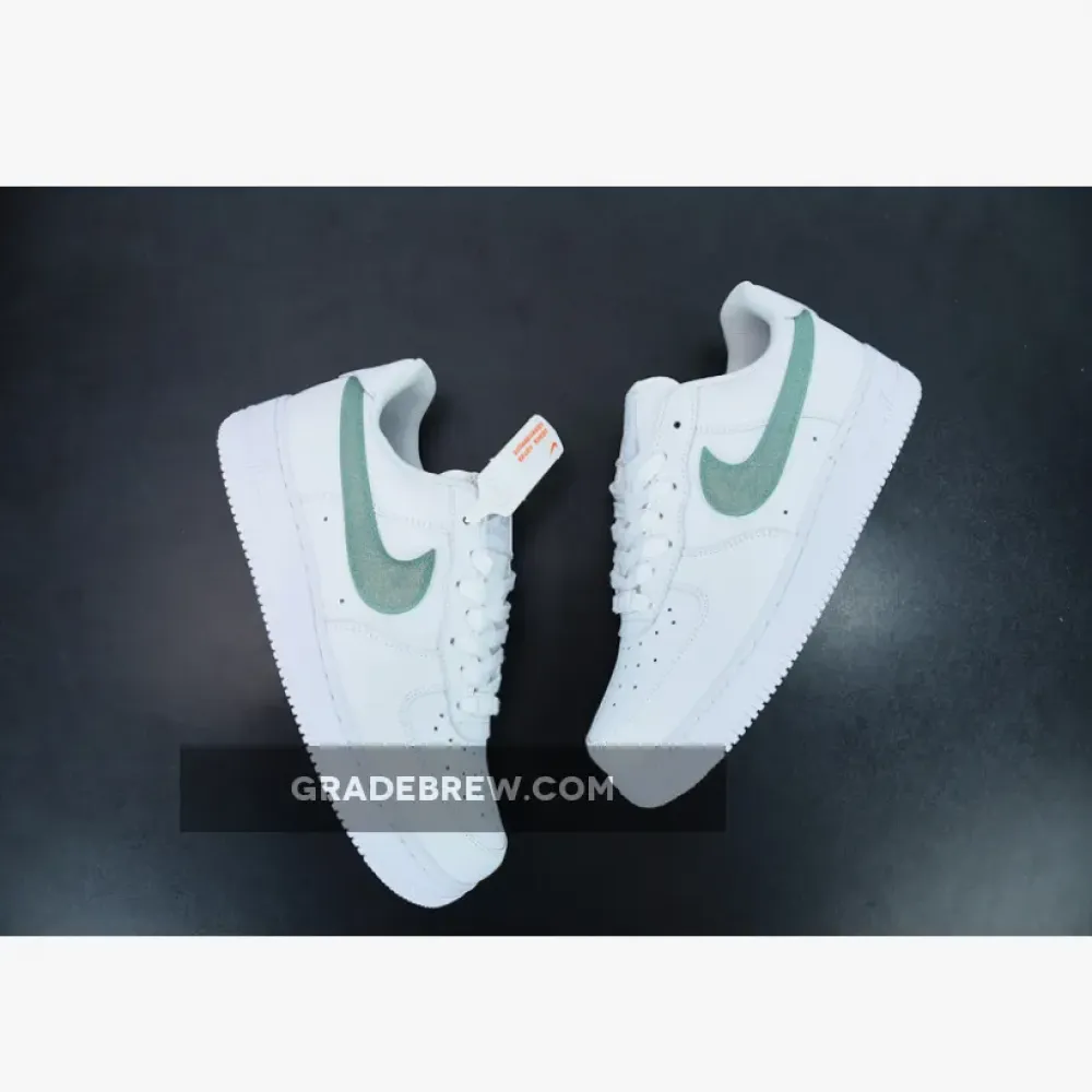 Nike Air Force 1 Low Glitter Swoosh White/Green/Black DH4407-100