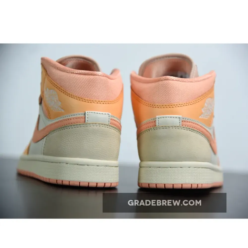 Nike Air Jordan 1 Mid Atomic Orange/Apricot Agate-Terra Blush DH4270-800