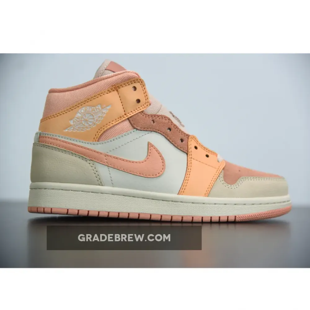 Nike Air Jordan 1 Mid Atomic Orange/Apricot Agate-Terra Blush DH4270-800