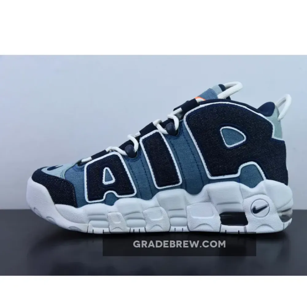 Nike Air More Uptempo Denim White/Total Orange/Obsidian CJ6125-100