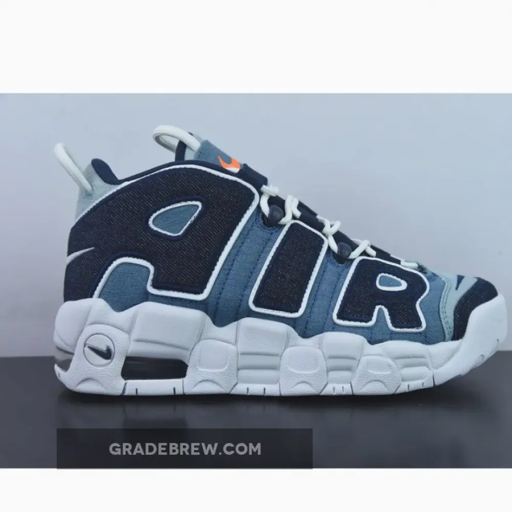 Nike Air More Uptempo Denim White/Total Orange/Obsidian CJ6125-100