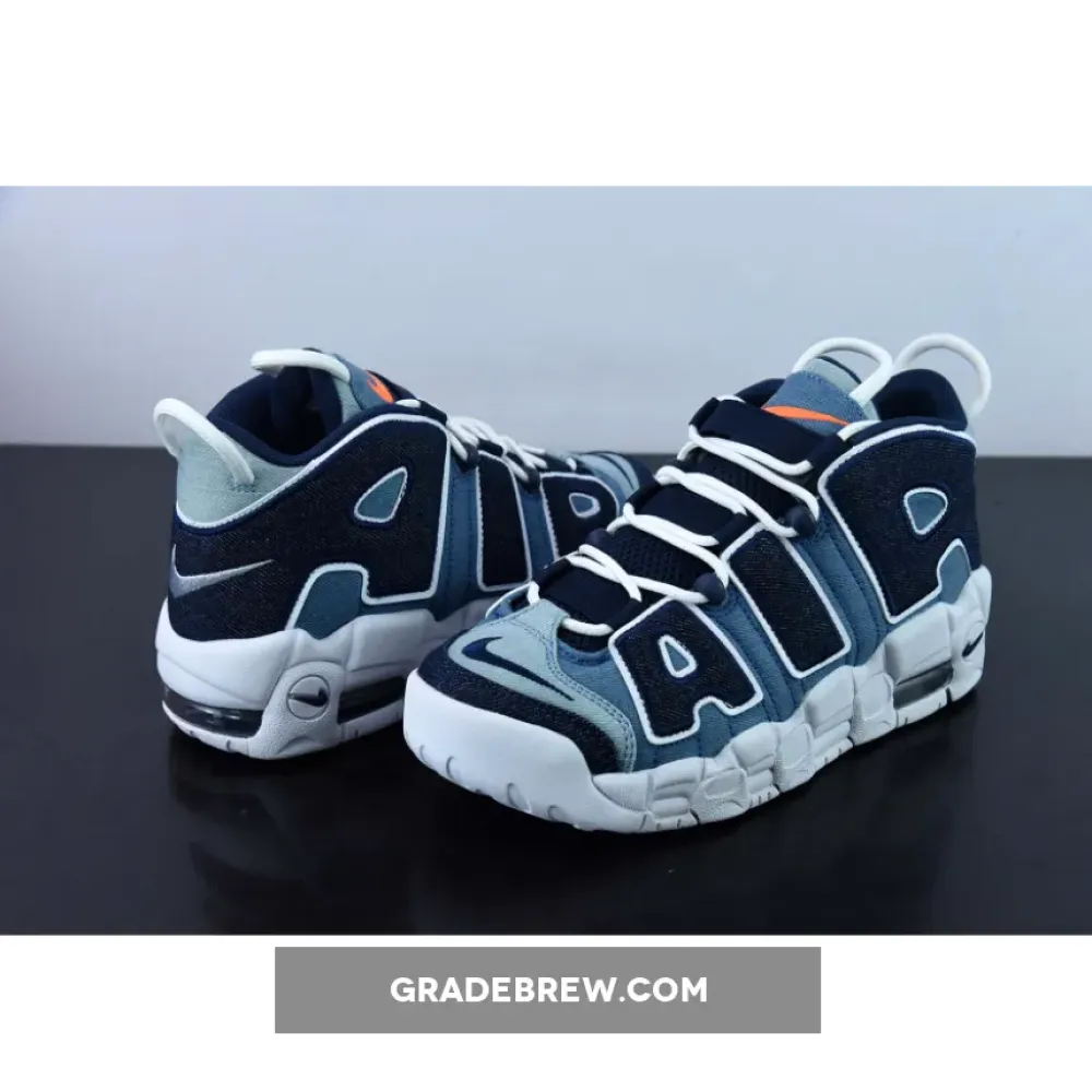 Nike Air More Uptempo Denim White/Total Orange/Obsidian CJ6125-100