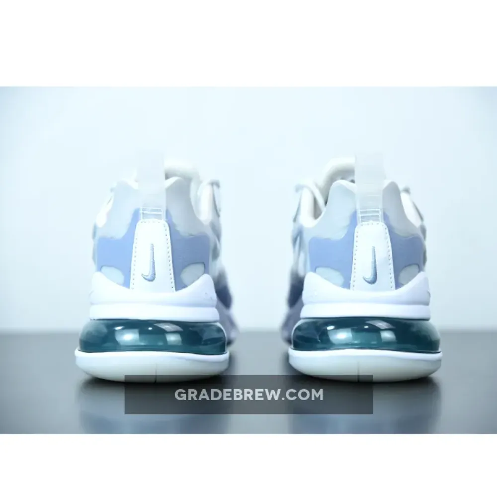 Nike Air Max 270 React SE White Indigo Fog Blue/Orange/Grey CJ4060-100